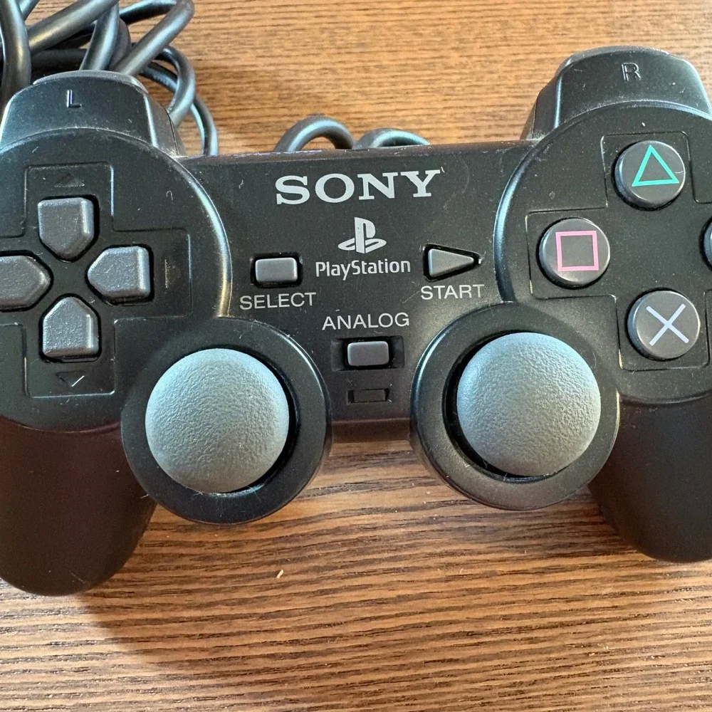 Sony DualShock 2 Controller PS2 Black‎ Good Wired Analog Gamepad SCPH-10010